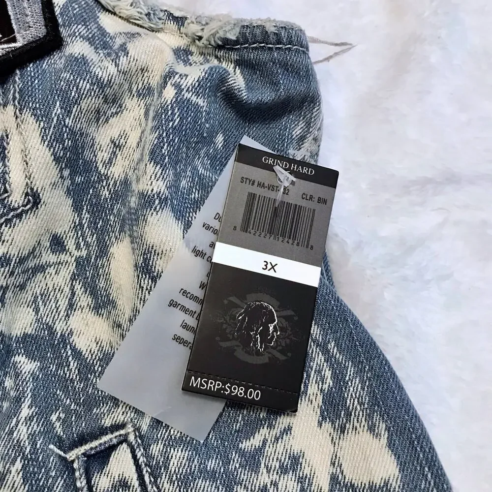 Heritage by America NWT Vest Jean Jacket Men 3X - Picture 12 of 14